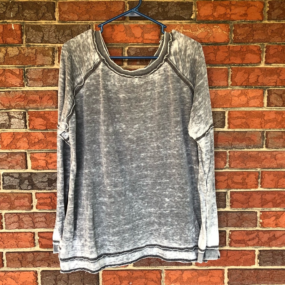 Free People Distressed Sweatshirt